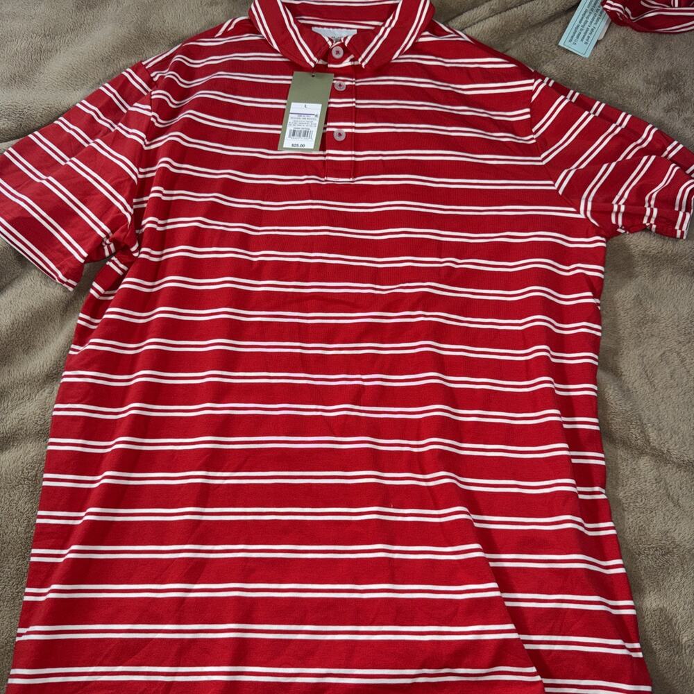 Goodfellow Men’s Striped Polo Size Large NWT